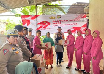 Polsek Kelapa Dua Gelar Bakti Sosial di Slum Area Bencongan Sambut HUT Bhayangkara ke-79