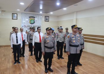 Polres Metro Depok Ikuti Upacara Virtual Pemuliaan Nilai-Nilai Luhur Tribrata dalam Rangka Hari Bhayangkara ke-79