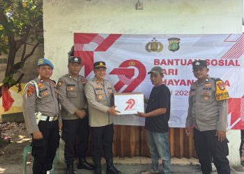 Polsek Kepulauan Seribu Selatan Gelar Bakti Religi dan Baksos di Pulau Tidung, Sambut Hari Bhayangkara ke-79