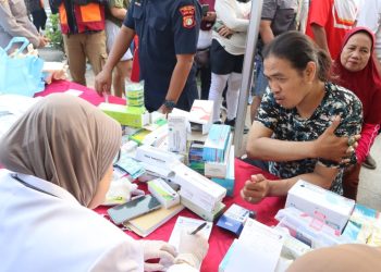 Semarak Hari Bhayangkara ke-79: Polres Metro Bekasi Turut Serta Hadirkan Pelayanan Kesehatan Gratis di Car Free Day Jakarta