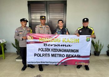 Minggu Kasih di Gereja Wilayah Kedungwaringin: Polsek Sampaikan Pesan Toleransi dan Kamtibmas