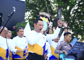 Bhayangkara Sport Day: Kapolri Bawakan Lagu God bless dan Bon Jovi di Bundaran HI