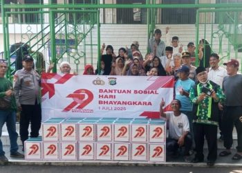 Polsek Johar Baru Gelar Bakti Sosial, Warga RW 01 Apresiasi Kepedulian Polri di HUT Bhayangkara ke-79