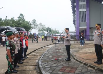 Kapolres Tangsel Pimpin Pengamanan Kualifikasi AFC Women’s Asian Cup 2026 di Stadion Indomilk Arena