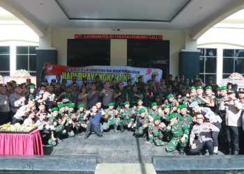 Kodim 0509/Kab. Bekasi Berikan Kejutan Spesial untuk Polres Metro Bekasi di Hari Bhayangkara ke-79