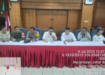 Jaga Harmoni Wilayah, Bhabinkamtibmas Johar Baru Hadiri Rapat Kamtibmas RW 09
