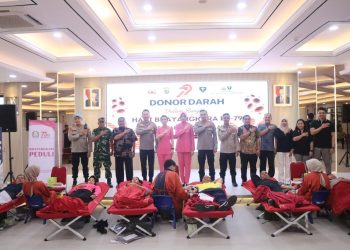 Dalam Rangka HUT Bhayangkara ke-79 Kapolres Tangsel Laksanakan Bakti Sosial dan Bakti Kesehatan serta meresmikan Pagar dan Gerbang Gapura Polsek Serpong