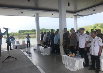 Kapolsek Muaragembong Hadiri Forum Industri Kelautan dan Perikanan Jabar, Dukung Restocking Rajungan di Pantai Mekar