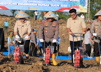 Kapolri Tegaskan Komitmen Polri Dukung Ketahanan Pangan Lewat Penanaman Jagung Serentak di Grobogan