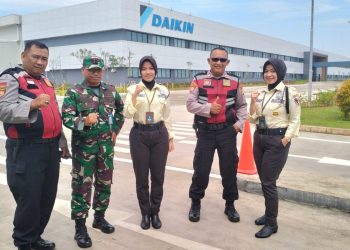 Sat Pamobvit Polres Metro Bekasi Intensifkan Patroli Keamanan di Kawasan Industri Strategis Kabupaten Bekasi