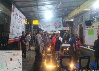 Cegah Tawuran dan Jaga Kamtibmas, Bhabinkamtibmas Sambangi Warga RW 11 Johar Baru