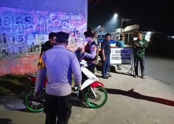 Polsek Babelan Gelar Operasi Kejahatan Jalanan (OKJ), Amankan Dua Unit Sepeda Motor Tanpa Dokumen