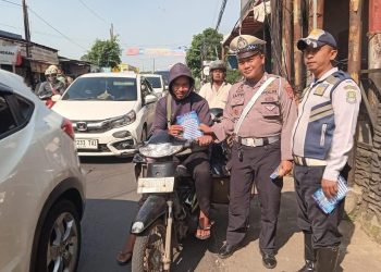 Polsek Jatisampurna Gelar Operasi Patuh Jaya 2025, Edukasi Pengendara Lewat Himbauan Humanis