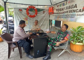 Bhabinkamtibmas-Babinsa Jalin Koordinasi Dukcapil Petamburan Tentang Pelayanan