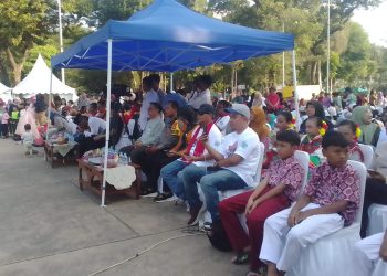 Lapangan Banteng Meriah Bhabinkamtibmas Pasar Baru, Hadiri Kegiatan Ekspresi Seni Siswa