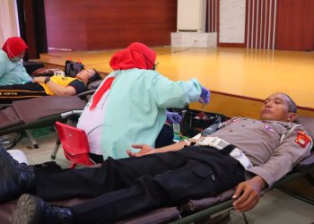 Setetes Darah, Sejuta Harapan : Polres Metro Bekasi Gelar Donor Darah untuk Kemanusiaan