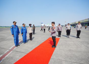 Kapolri Bertolak ke Lampung Groundbreaking SPPG Polri