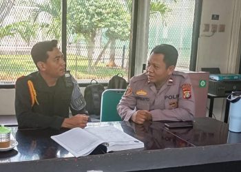 Polsek Cempaka Putih Tingkatkan Sinergi, Kapolsubsektor Salemba Sambangi Petugas Lapas Salemba