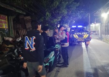 Patroli Malam di Babelan: Cegah Kejahatan 3C dan Tawuran, Polisi Aktif Jaga Keamanan