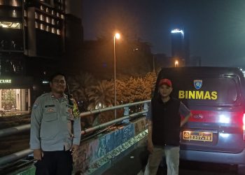 Bhabinkamtibmas Kemayoran Pimpin Patroli Dini Hari Cegah 3 Cepu dan Balap Liar