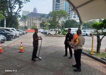 Bhabinkamtibmas Sambangi Perkantoran di Kawasan Gambir, Bangun Sinergi untuk Kamtibmas Kondusif
