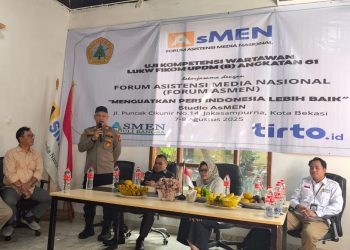Kapolsek Bekasi Barat Hadiri Pembukaan Uji Kompetensi Wartawan Muda Angkatan Ke-1 Forum AsMen