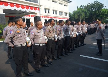 Kapolres Metro Bekasi Pimpin Apel Jam Pimpinan, Tekankan Disiplin dan Antisipasi Gangguan Kamtibmas