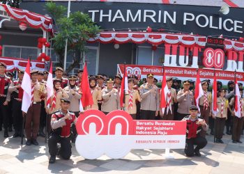Semangat Merah Putih Bergema di Bundaran HI Menjelang 17 Agustus