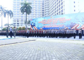Kakorlantas Pimpin Apel Gelar Pasukan Operasi Merdeka Jaya Jelang Peringatan HUT ke-80 RI