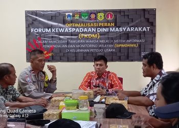 Rapat Koordinasi 3 Pilar dan FKDM Petojo Utara Perkuat Deteksi Dini di Wilayah Gambir