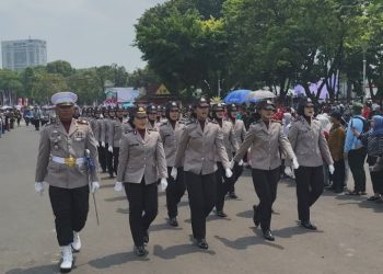 Polwan Polda Metro Jaya Jadi Wajah Kebanggaan di Upacara HUT ke-80 RI
