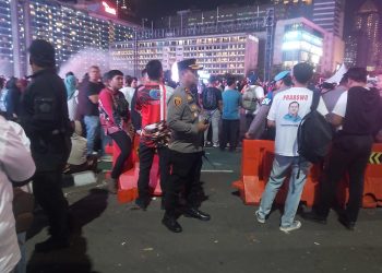 Wakapolsek Metro Menteng Pantau Pengamanan HUT RI ke-80 di Bundaran HI