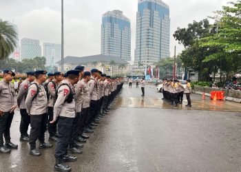 Polres Metro Jakarta Pusat Kerahkan 156 Personel Amankan Giat Masyarakat dan Unjuk Rasa di Kawasan Gambir