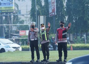 Wujudkan Lalin Tertib dan Nyaman, Kapolres Metro Bekasi Pimpin Yanmas Pagi