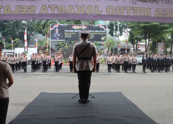 Semangat Kebangsaan Di Lapangan Polres Metro Jakarta Selatan