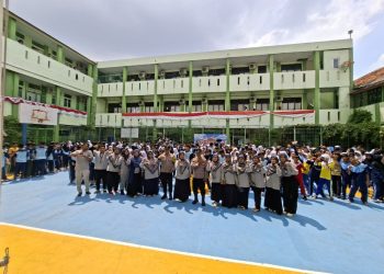 Polsek Tangerang Goes to School di SMP Syekh Yusuf, Ajak Pelajar Jauhi Tawuran dan Bullying