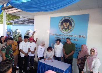 Polsek Rawalumbu Hadiri Peresmian Dapur Satuan Pelayanan Pemenuhan Gizi di Rawalumbu