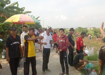 Polsek Sukatani Monitoring Mancing Gratis 5 Kw Lele, Meriahkan HUT RI ke-80 di Desa Suka Rukun