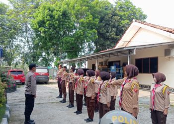 Polsek Cibarusah Gelar Kegiatan Saka Bhayangkara, Tanamkan Pesan Kamtibmas kepada Generasi Muda