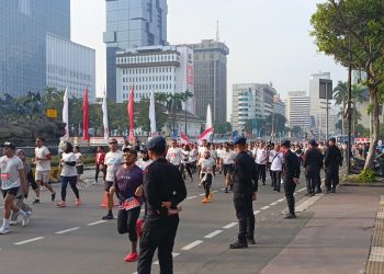 Brimob Polda Metro Jaya turut amankan Merdeka Run 8K di Depan Istana Negara
