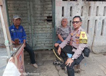 Bhabinkamtibmas Cooling System, Patroli Wilayah, dan Sambang Lingkungan RT13 RW03 Kelurahan Kampung Rawa