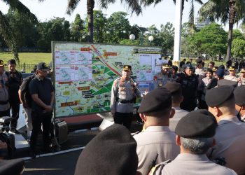 Kapolres Metro Jakarta Pusat Pimpin TWG di DPR: “Layani Saudara Kita yang Menyampaikan Pendapat, Jangan Bawa Senjata Api”