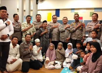 Sentuhan Kepedulian, Polsek Metro Menteng Gelar Santunan Anak Yatim di Balai RW 01 Pegangsaan