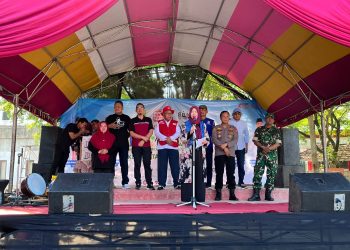 Kapolsek Cabangbungin Hadiri Kegiatan BOTRAM Tingkat Kecamatan Cabangbungin Kabupaten Bekasi Tahun 2025