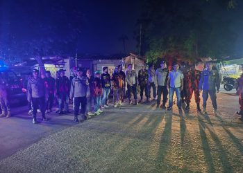 Patroli Biru Polsek Pebayuran Antisipasi 3C, Tawuran Remaja, dan Gangguan Kamtibmas