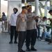Kapolres Metro Bekasi Tinjau Pengamanan Penyekatan Massa di Stasiun KA Cikarang