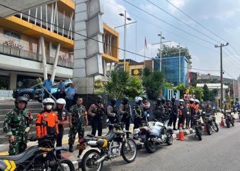 Polres Metro Depok Gencarkan Patroli Skala Besar Jaga Kondusivitas Kota