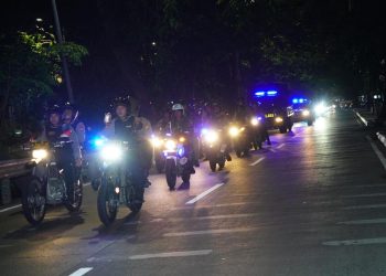 Patroli Skala Besar Polres Metro Jakarta Utara, Sinergi Polri-TNI Jaga Keamanan Kota