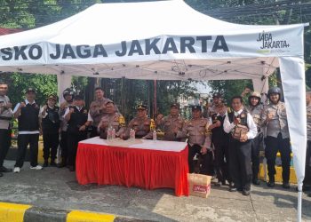 Patroli Pasar hingga Bank, Polsek Johar Baru Pastikan Stabilitas Jaga Jakarta Aman