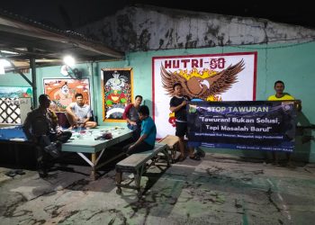 Polsek Babelan Gelar Patroli Dialogis, Antisipasi Guantibmas di Wilayah Kebalen